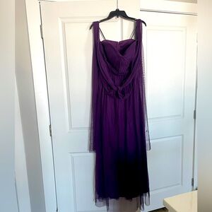 Birdy Grey strapless plum chiffon dress
Worn ONCE!